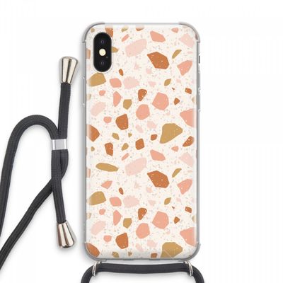 Terrazzo N°18: iPhone XS Max Transparant Hoesje met koord