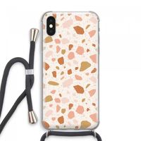 Terrazzo N°18: iPhone XS Max Transparant Hoesje met koord