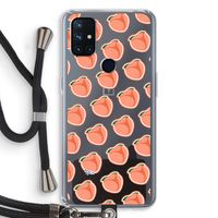 Just peachy: OnePlus Nord N10 5G Transparant Hoesje met koord