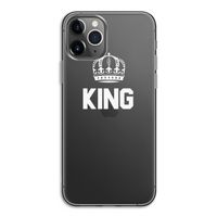 King zwart: iPhone 11 Pro Transparant Hoesje
