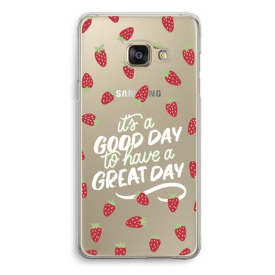 Don't forget to have a great day: Samsung Galaxy A3 (2016) Transparant Hoesje