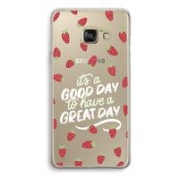 Don't forget to have a great day: Samsung Galaxy A3 (2016) Transparant Hoesje