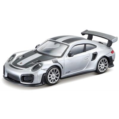 Maisto Modelauto - Porsche 911 - zilver/zwart - 7 x 3 cm Maisto Modelauto - Porsche 911 - zilver/zwart - 7 x 3 cm