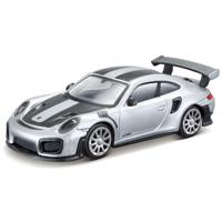 Maisto Modelauto - Porsche 911 - zilver/zwart - 7 x 3 cm