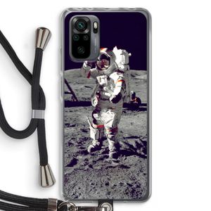Spaceman: Xiaomi Redmi Note 10 Pro Transparant Hoesje met koord