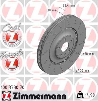 Remschijf FORMULA Z REMSCHIJF 100338070