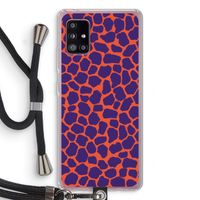 Purple Giraffe: Samsung Galaxy A51 5G Transparant Hoesje met koord