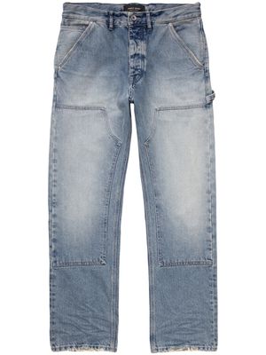 Purple Brand jean délavé à taille basse - Bleu