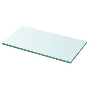 Wandschap transparant 30x12 cm glas