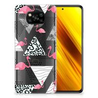 Xiaomi Poco X3 | Poco X3 Pro TPU Hoesje Flamingo Triangle - thumbnail