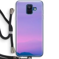 Sunset pastel: Samsung Galaxy A6 (2018) Transparant Hoesje met koord