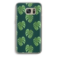 Monstera leaves: Samsung Galaxy S7 Transparant Hoesje