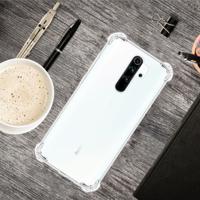 Voor Xiaomi Redmi Note 8 Pro vier-hoek anti-drop ultradunne transparante TPU telefoon geval (transparant) Voor Xiaomi Redmi Note 8 Pro vier-hoek anti-drop ultradunne transparante TPU telefoon geval (transparant)