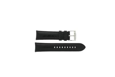 Horlogeband Armani AR2432 Leder Zwart 22mm