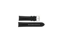Horlogeband Armani AR2432 Leder Zwart 22mm