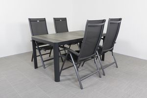 Hartman Salvatore/Queens 160 cm. tuinset - 5-delig verstelbaar