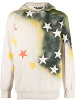 Palm Angels hoodie à motif d'étoiles - Tons neutres