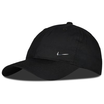Nike Nan Dri-Fit Club Metal Swoosh Pet Kleuters Zwart Zilver
