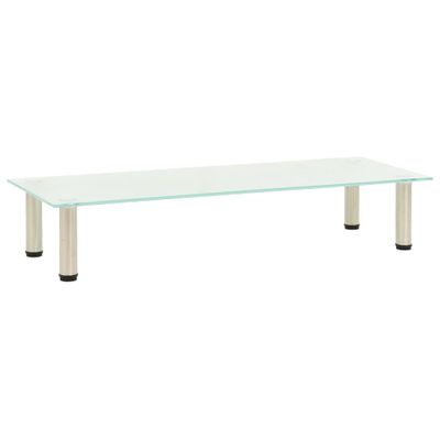 vidaXL Tv-meubel 100x35x17 cm gehard glas mat vidaXL Tv-meubel 100x35x17 cm gehard glas mat