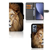 Xiaomi 12 Pro | Telefoonhoesje | Met pasjeshouder | Leeuw
