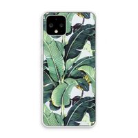Bananenbladeren: Pixel 4 Transparant Hoesje