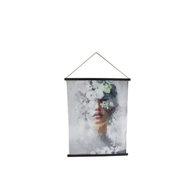 Wandversiering Vrouw doek 76x97cm
