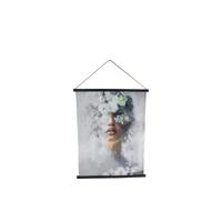 Wandversiering Vrouw doek 76x97cm