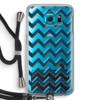 Onderbroken lijn: Samsung Galaxy S6 Transparant Hoesje met koord