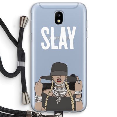 Slay All Day: Samsung Galaxy J5 (2017) Transparant Hoesje met koord