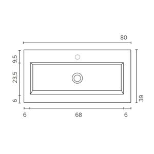 Badmeubelset BWS Salt 100x39cm Greeploos 2 Lades Met Wastafel Acryl 1 Kraangat Whisky Oak