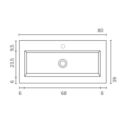 Badmeubelset BWS Salt 100x39cm Greeploos 2 Lades Met Wastafel Acryl 1 Kraangat Whisky Oak