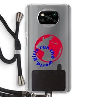 Run The World: Xiaomi Poco X3 NFC Transparant Hoesje met koord