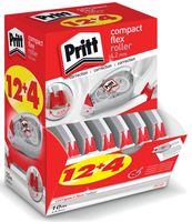 Pritt correctieroller Compact Flex 4,2 mm x 10 m, doos 12 + 4 gratis - thumbnail