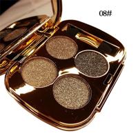 Professionele Eye Make-up oogschaduw palet goud rokerige cosmetica make-up palet Diamond Bright glitter oogschaduw (8)
