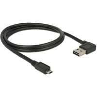 DeLOCK EASY-USB-A 2.0 male > EASY-USB Micro-USB-B 2.0 male kabel 1 meter - thumbnail