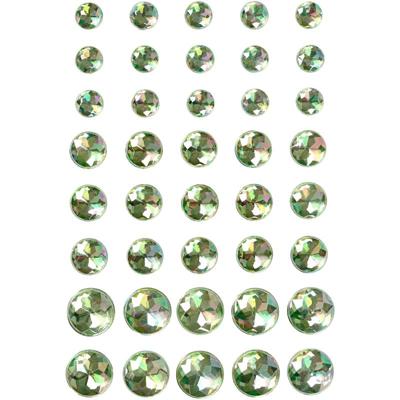 Vivi Gade Strasstenen, afm 6+8+10 mm, groen, 40 stuk/ 1 doos