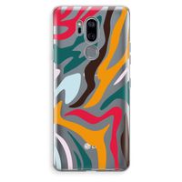 Colored Zebra: LG G7 Thinq Transparant Hoesje