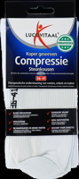 Lucovitaal Koper Geweven Compressie Steunkousen Wit 36-41