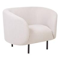 Beliani - LOEN - Fauteuil - Beige|Zwart - Polyester - thumbnail