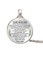 Tijd Steen Vlinder Halsketting - thumbnail