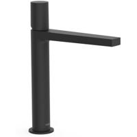 Wastafelkraan Tres Project | Opbouw | Mengkraan | Hoog model | 1-knop | Rond | Zwart mat