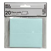 Naamkaarten, afm 9x4 cm, 220 gr, lichtblauw, 20 stuk/ 1 doos