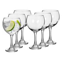 Alessandro Gin/tonic Cockailglazen - 6x stuks - glas - 600 ml - H20 cm