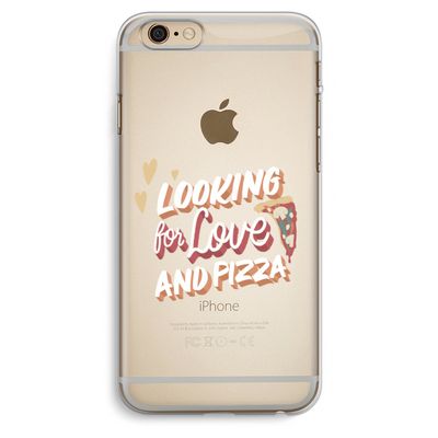 Pizza is the answer: iPhone 6 Plus / 6S Plus Transparant Hoesje