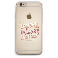 Pizza is the answer: iPhone 6 Plus / 6S Plus Transparant Hoesje