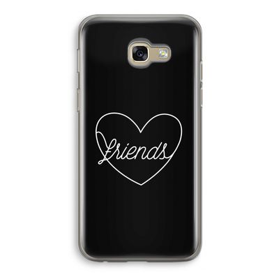 Friends heart black: Samsung Galaxy A5 (2017) Transparant Hoesje