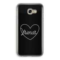 Friends heart black: Samsung Galaxy A5 (2017) Transparant Hoesje