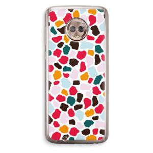 Colored Giraffe: Motorola Moto G6 Transparant Hoesje