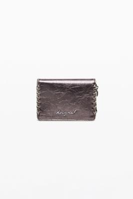 Kleine metallic converteerbare portemonnee - MATERIAL FINISHES - U