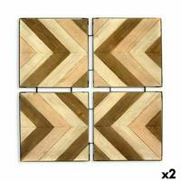 Wanddecoratie Bafana Bruin Beige 3 x 82,5 x 82,5 cm (2 Stuks) Wanddecoratie Bafana Bruin Beige 3 x 82,5 x 82,5 cm (2 Stuks)